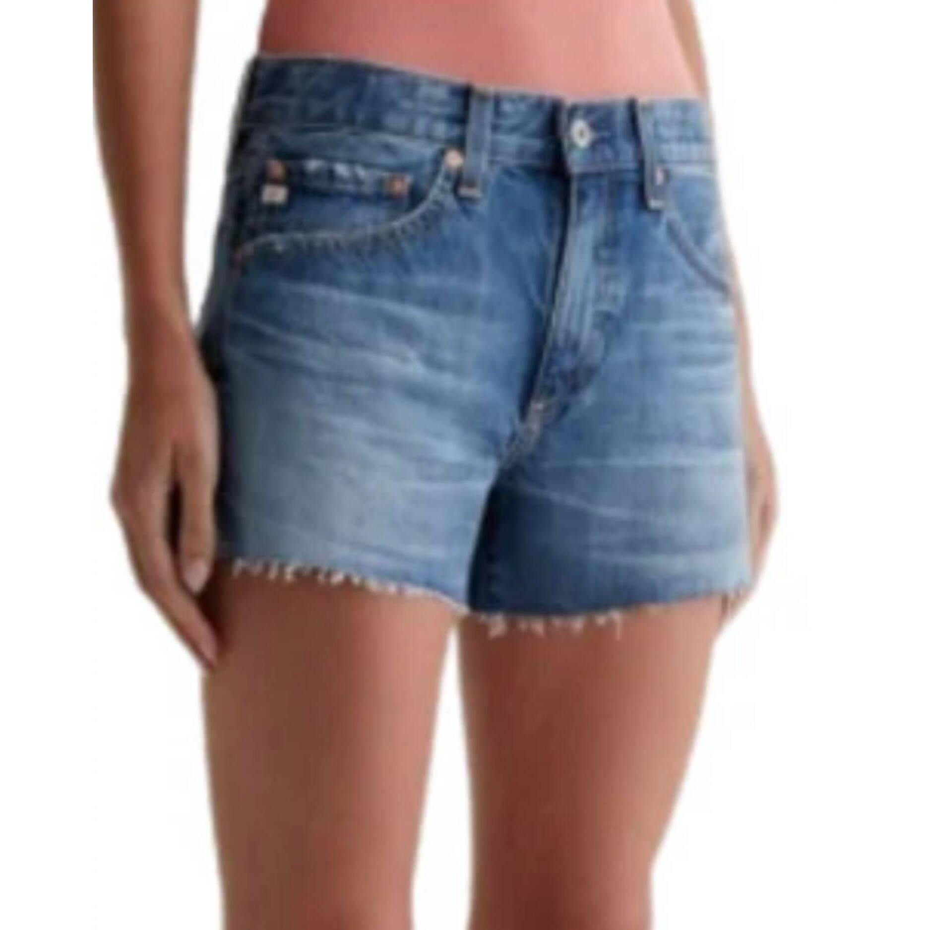 New Ag Jeans Hailey Cut-Off Jean Shorts In 15 Years Restart